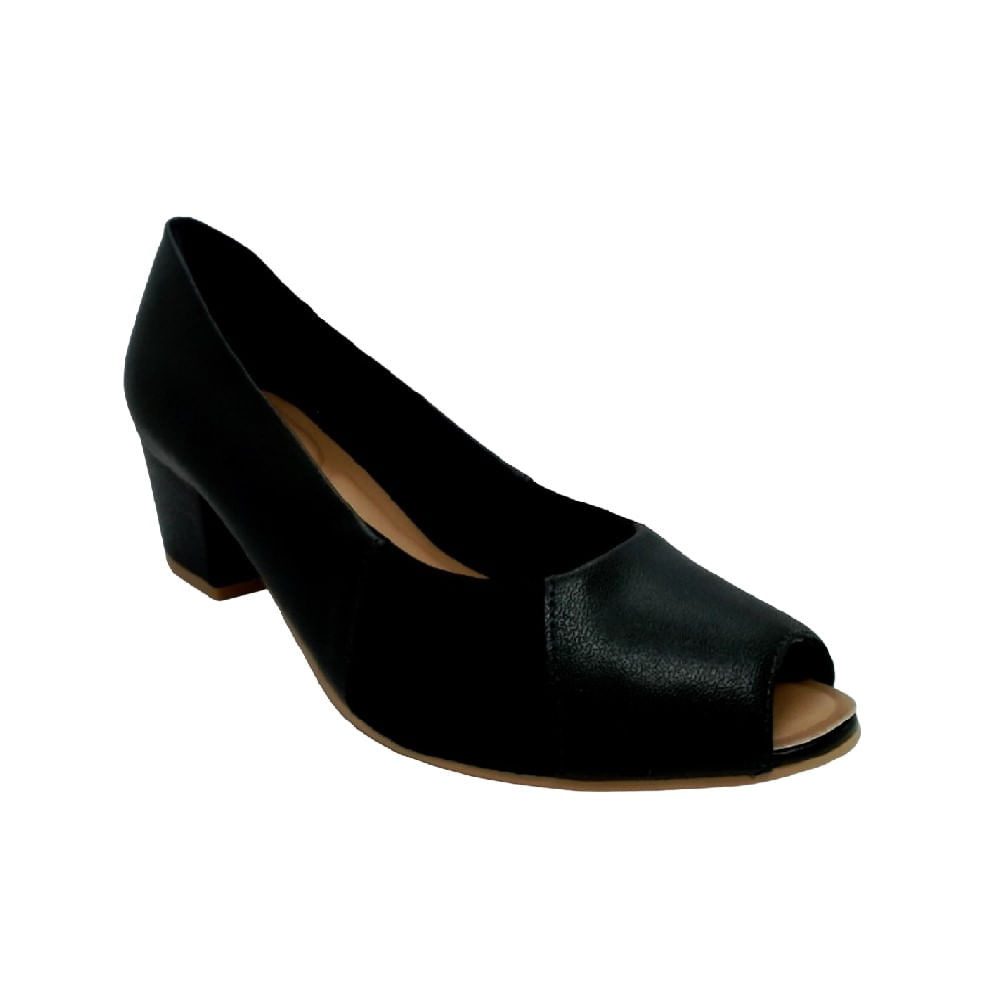 Peep toe usaflex fashion preto